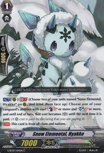 Snow Elemental, Hyakko [G Format]