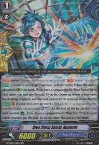 Blue Storm Shield, Homerus [G Format] (V.2 - Double Rare)