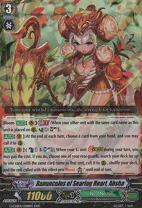 Ranunculus of Searing Heart, Ahsha [G Format] (V.2 - Triple Rare)