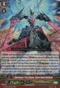 Supremacy True Dragon, Claret Sword Helheim [G Format] (V.1 - Triple Rare)