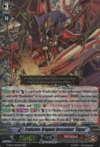 Eradicator, Dragonic Descendant "Sigma" [G Format] (V.1 - Triple Rare)