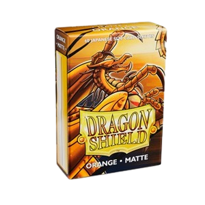 60 Small Dragon Shield Sleeves - Matte Orange