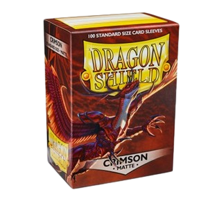 100 Dragon Shield Sleeves - Matte Crimson