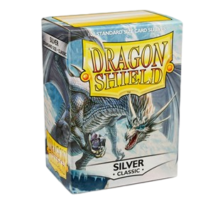 100 Dragon Shield Sleeves - Classic Silver