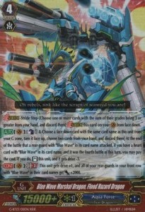 Blue Wave Marshal Dragon, Flood Hazard Dragon [G Format] (V.1 - Triple Rare)