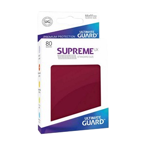 80 Ultimate Guard Supreme UX Sleeves (Burgundy)