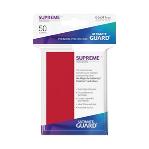 50 Ultimate Guard Supreme UX Sleeves (Red)