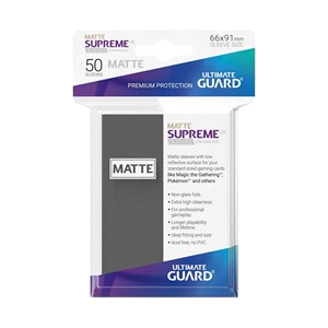 50 Ultimate Guard Supreme UX Matte Sleeves (Dark Gray)