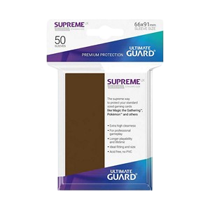 50 Ultimate Guard Supreme UX Sleeves (Brown)