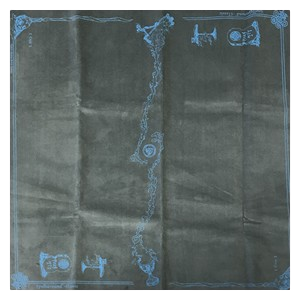 SpellGround - 2-Player Classic Playmat (Grey/Light Blue)