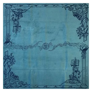 SpellGround - 2-Player NecroMaticon Playmat (Blue/Blue)