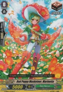 Red Poppy Musketeer, Marinetta [G Format]