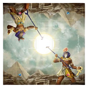 God Player Ra & Seth Grid Playmat