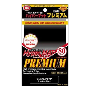 80 KMC Hyper mat Premium Sleeves (Black)