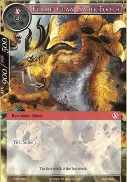 Flame Claw Saber-Tooth