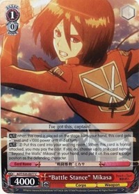 "Battle Stance" Mikasa