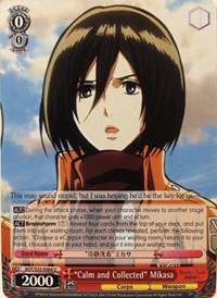 "Calm and Collected" Mikasa