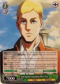 "Scout Regiment Commanding Officer" Erwin