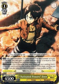 "Activated Powers" Eren