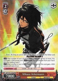 Mikasa Ackermann (V.2 - Triple Rare)