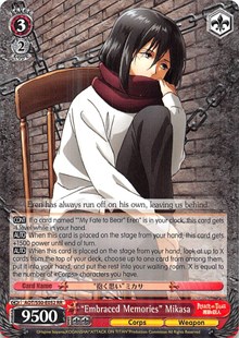 "Embraced Memories" Mikasa (V.1 - Double Rare)