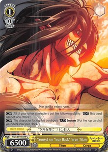 "Sunset on Your Back" Eren Titan