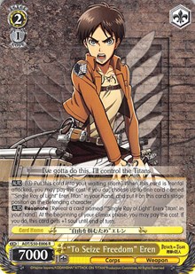 "To Seize Freedom" Eren (V.1 - Rare)