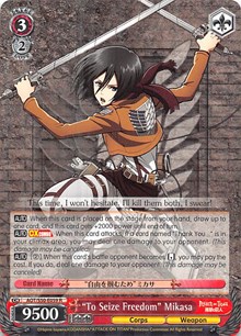 "To Seize Freedom" Mikasa (V.1 - Rare)