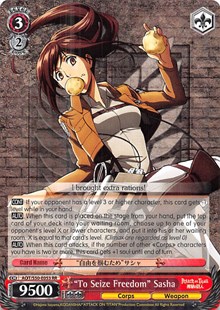 "To Seize Freedom" Sasha (V.1 - Double Rare)