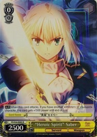 "Heroic Spirit" Saber (V.1 - Rare)