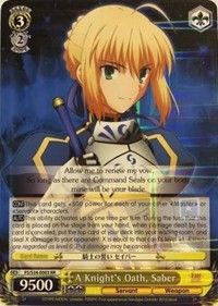 A Knight's Oath, Saber (V.1 - Double Rare)