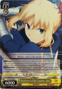 Resolution to Fight Together, Saber (V.1 - Rare)