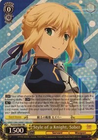 Style of a Knight, Saber (V.1 - Double Rare)