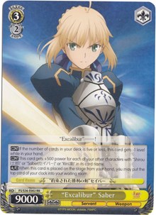 "Excalibur" Saber (V.1 - Double Rare)