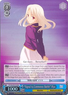 "Signal to Commence Battle" Illya (V.2 - Super Rare)