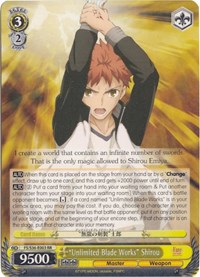 "Unlimited Blade Works" Shirou (V.1 - Double Rare)