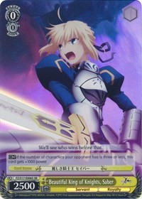 Beautiful King of Knights, Saber (V.2 - Super Rare)