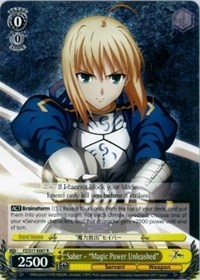 Saber - "Magic Power Unleashed" (V.1 - Rare)