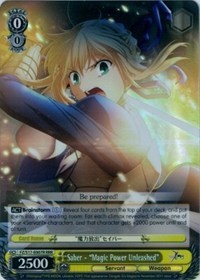 Saber - "Magic Power Unleashed" (V.2 - Triple Rare)