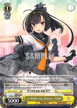 1st Akiduki-class Destroyer, Akiduki