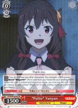 "Polite" Yunyun (V.2 - Super Rare)