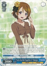 "Let's Go Out Together~" Hanayo (V.1 - Rare)