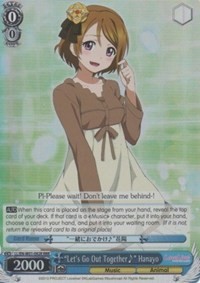 "Let's Go Out Together~" Hanayo (V.2 - Triple Rare)