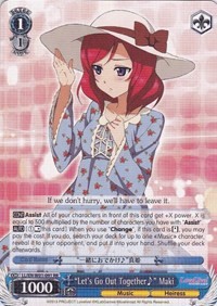 "Let's Go Out Together~" Maki (V.1 - Double Rare)