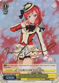 "That's Our Miracle" Maki Nishikino (V.2 - Special Rare)