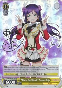 "That's Our Miracle" Nozomi Tojo (V.2 - Special Rare)