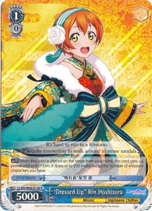 "Dressed Up" Rin Hoshizora (V.1 - Rare)