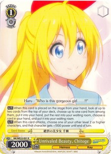 Unrivaled Beauty, Chitoge (V.2 - Parallel Foil)