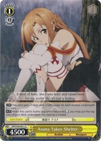 Asuna Takes Shelter