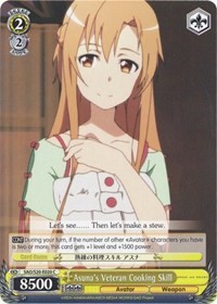 Asuna's Veteran Cooking Skill